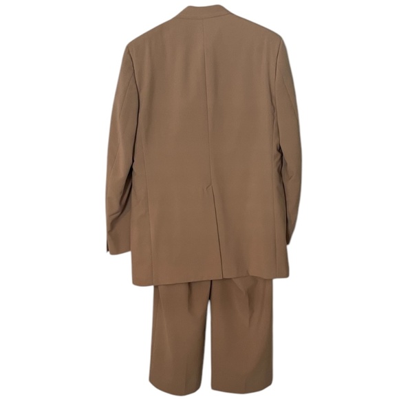 Vintage Rogers Peet Men's 100% Texturized Polyester Tailored Tan Suit Set, NEW - Picture 3 of 16